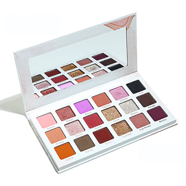 Praush - The Showstopper Eyeshadow Palette With 18 Pigmented Shades & No Fallout