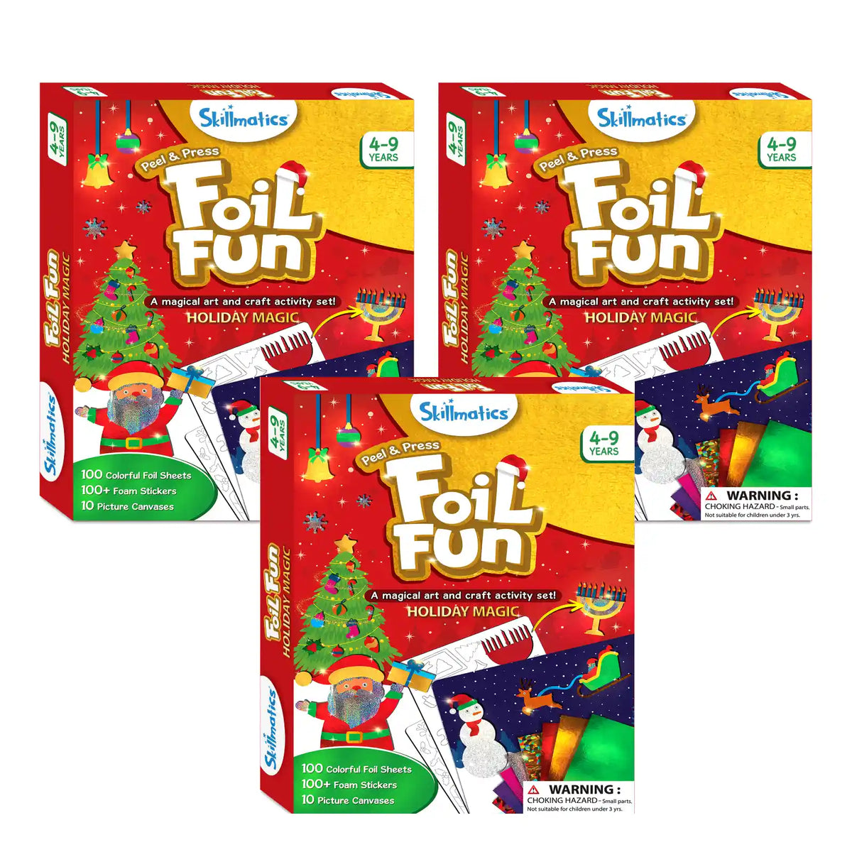 Skillmatics Triple the Foil Fun Holiday Magic Bundle (ages 4-9)