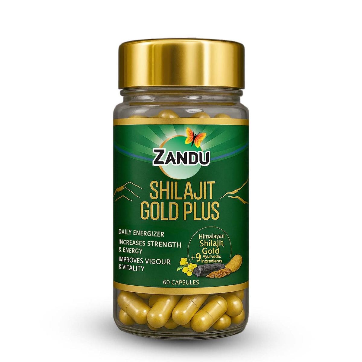 Zandu-Combo Zandu Sheelajet Gold Plus (60 Caps) + Ashwa Gandha Gold Plus (60 Caps) Combo