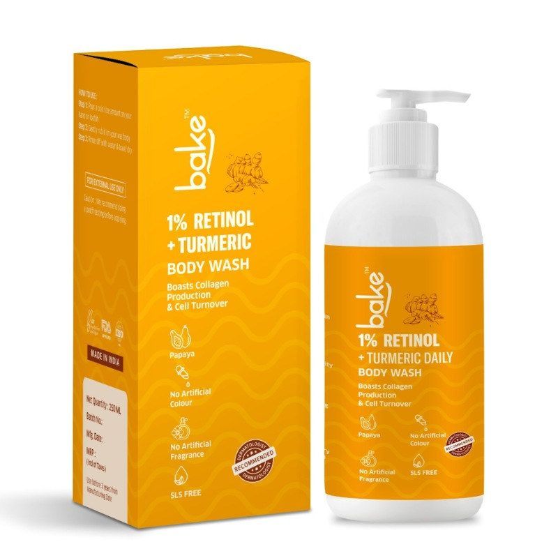 BAKE 1% Retinol & Turmeric Body Wash | Fights Aging & Boosts Collagen Production