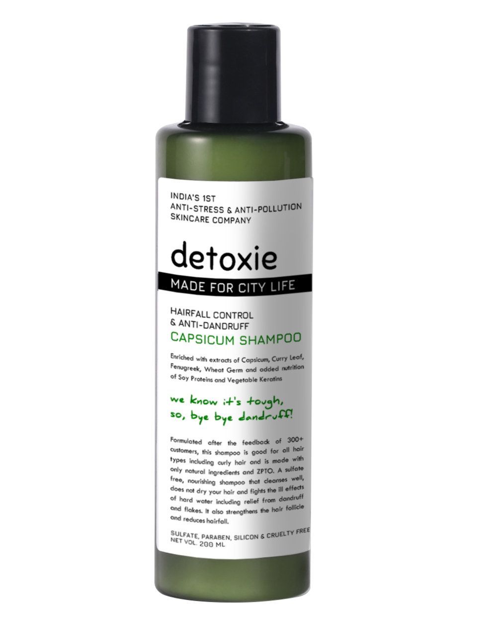 Detoxie Anti-Dandruff & Flake Relief Capsicum Shampoo