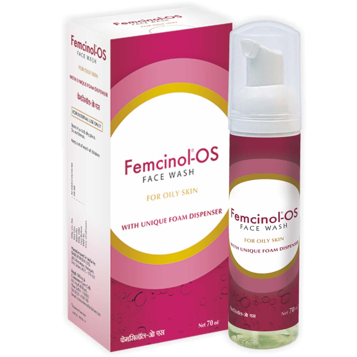Dabur Femcinol-OS Face Wash for Oily & Acne-Prone Skin | Oil Control Face Cleanser for Pimples & Excess Sebum | Daily Face Wash 70ml