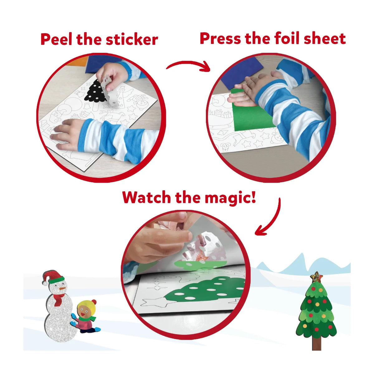 Skillmatics Triple the Foil Fun Holiday Magic Bundle (ages 4-9)
