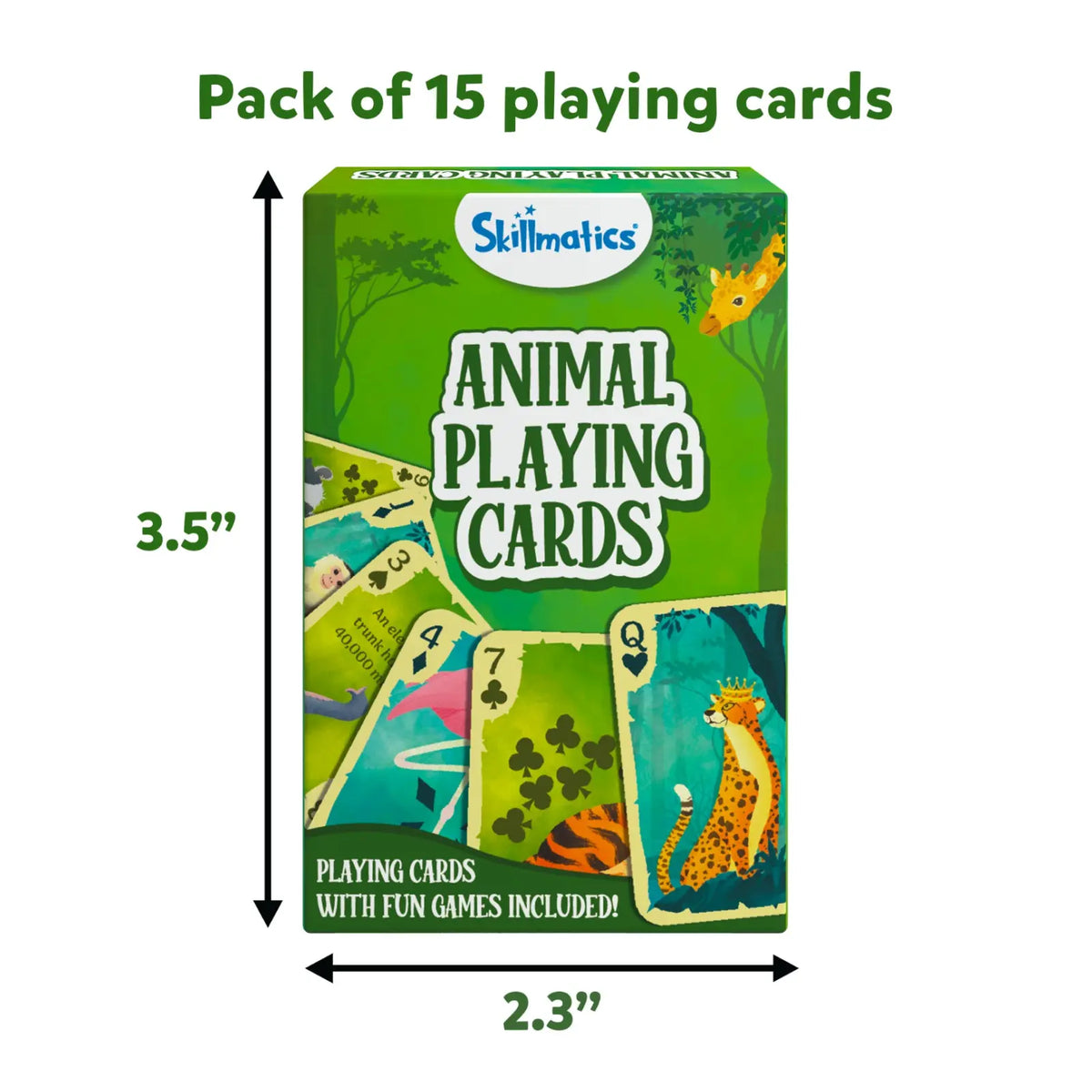 Skillmatics Animal Playing Cards | 15 Packs Playing Cards Set (ages 4-7)