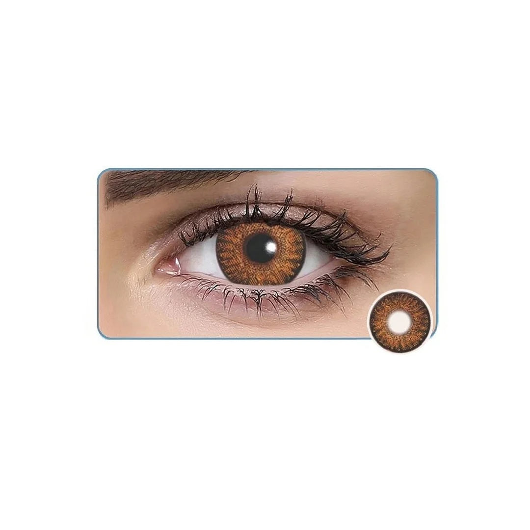 Freshlook Colorblends Monthly Cosmetic Contact Lenses, Zero Power (Plano), 1 Pair, for Natural and Beautiful Looking Eyes (Honey)