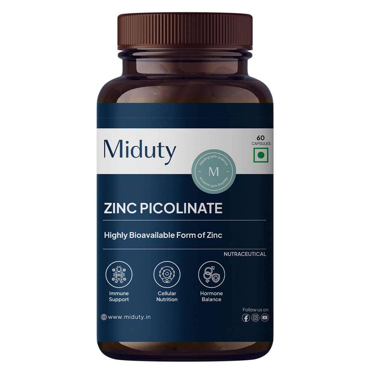 Miduty Zinc Picolinate | 50 Mg