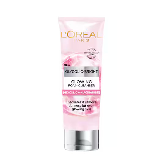 Loreal Paris - Glycolic Bright Daily Foaming Face Cleanser (100mL)