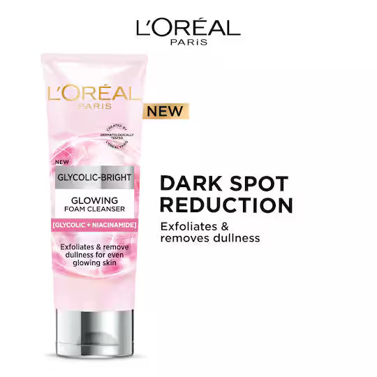 Loreal Paris - Glycolic Bright Daily Foaming Face Cleanser (100mL)