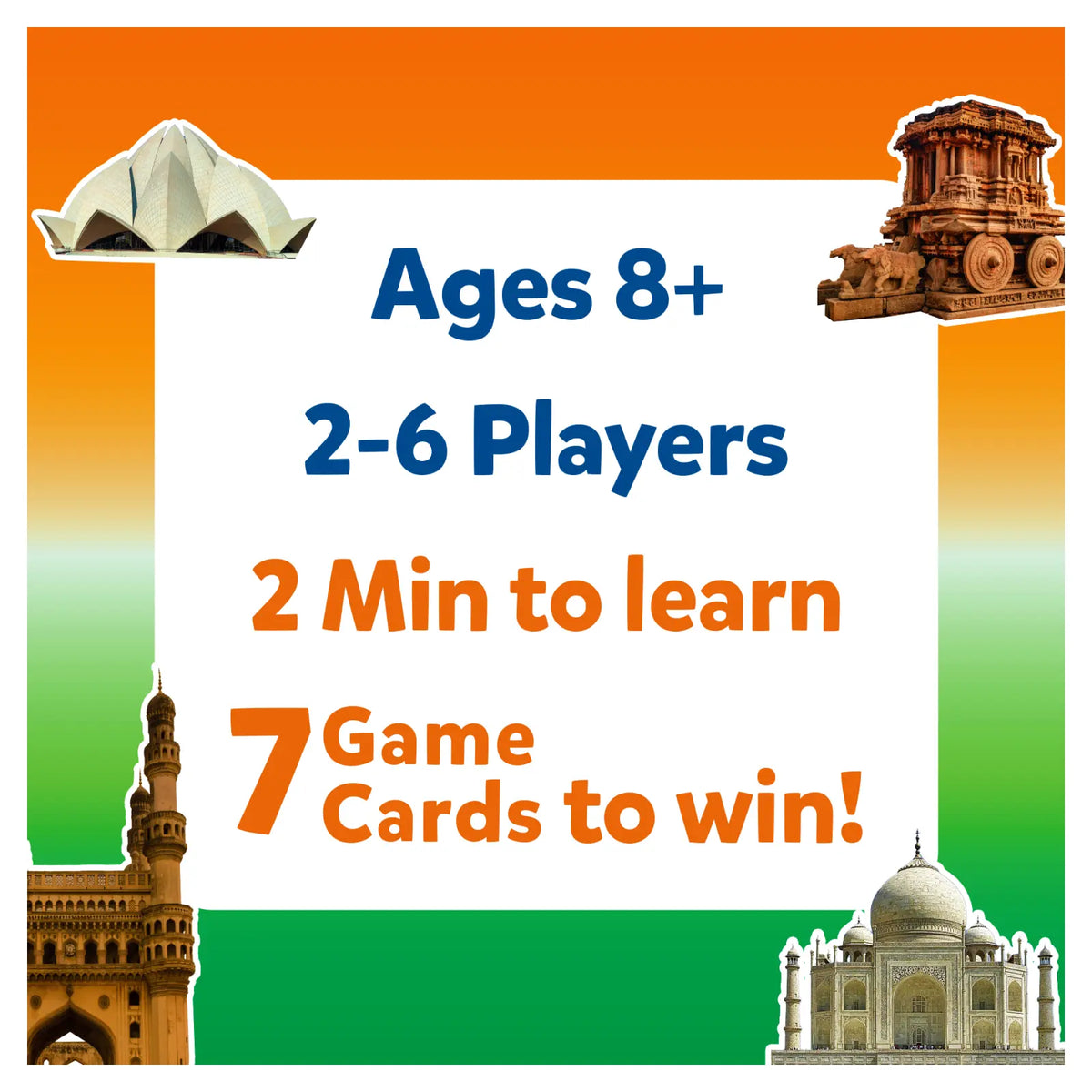 Skillmatics Guess in 10: Wonders of India | Trivia card game (ages 8+)