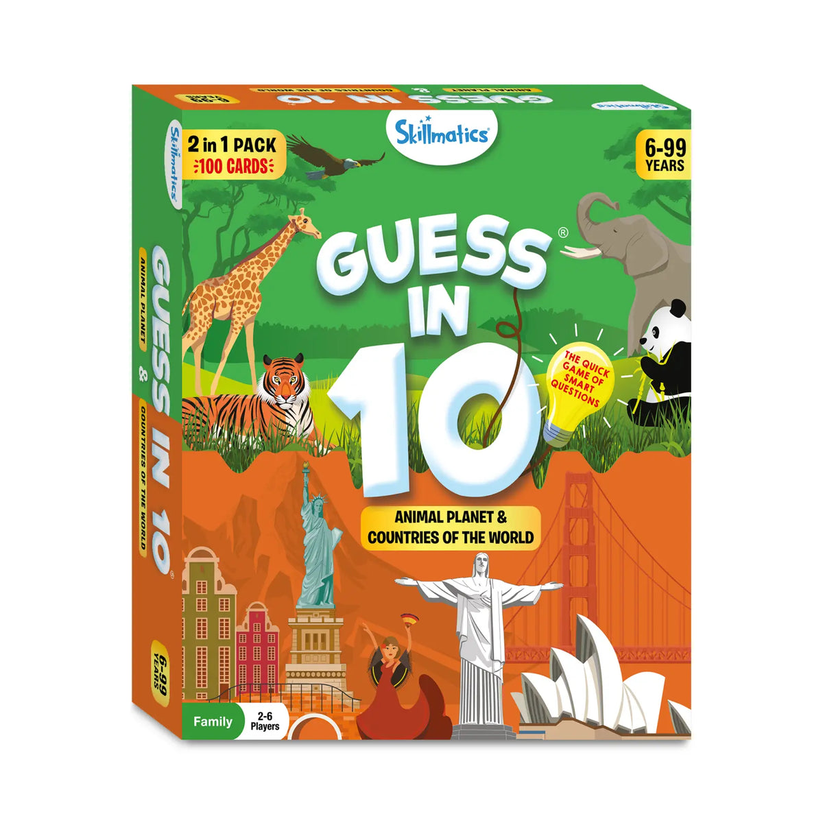 Skillmatics Guess in 10 Combo: Animal Planet + Countries of the World (ages 6+)