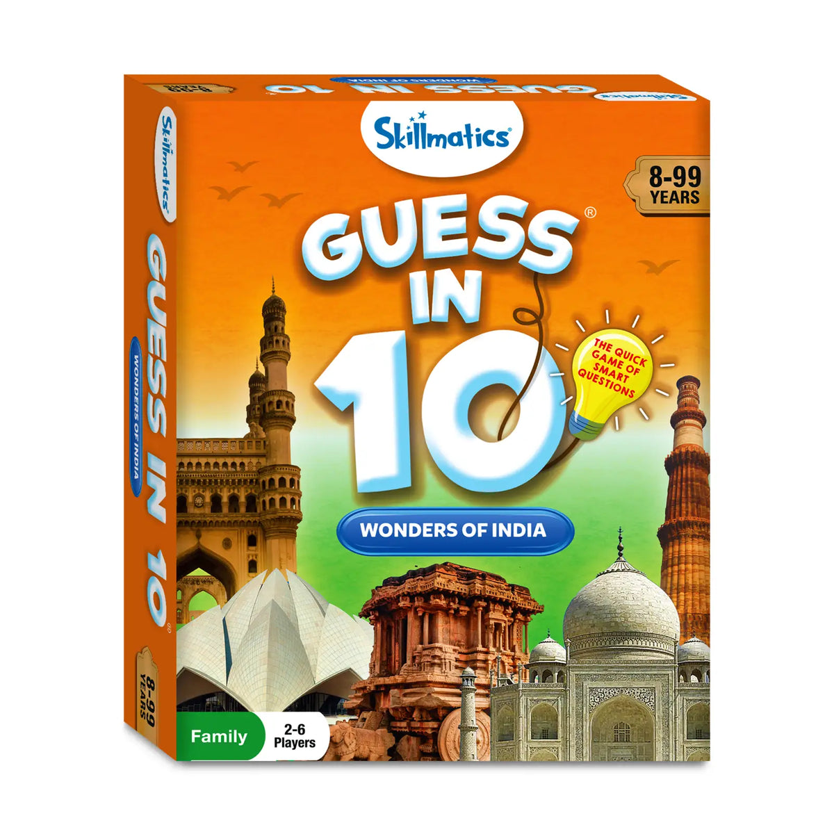 Skillmatics Guess in 10: Wonders of India | Trivia card game (ages 8+)
