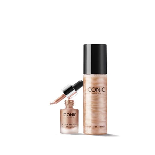 Iconic London - Our best-selling duo of shimmering setting spray and pigment-packed liquid highlighter