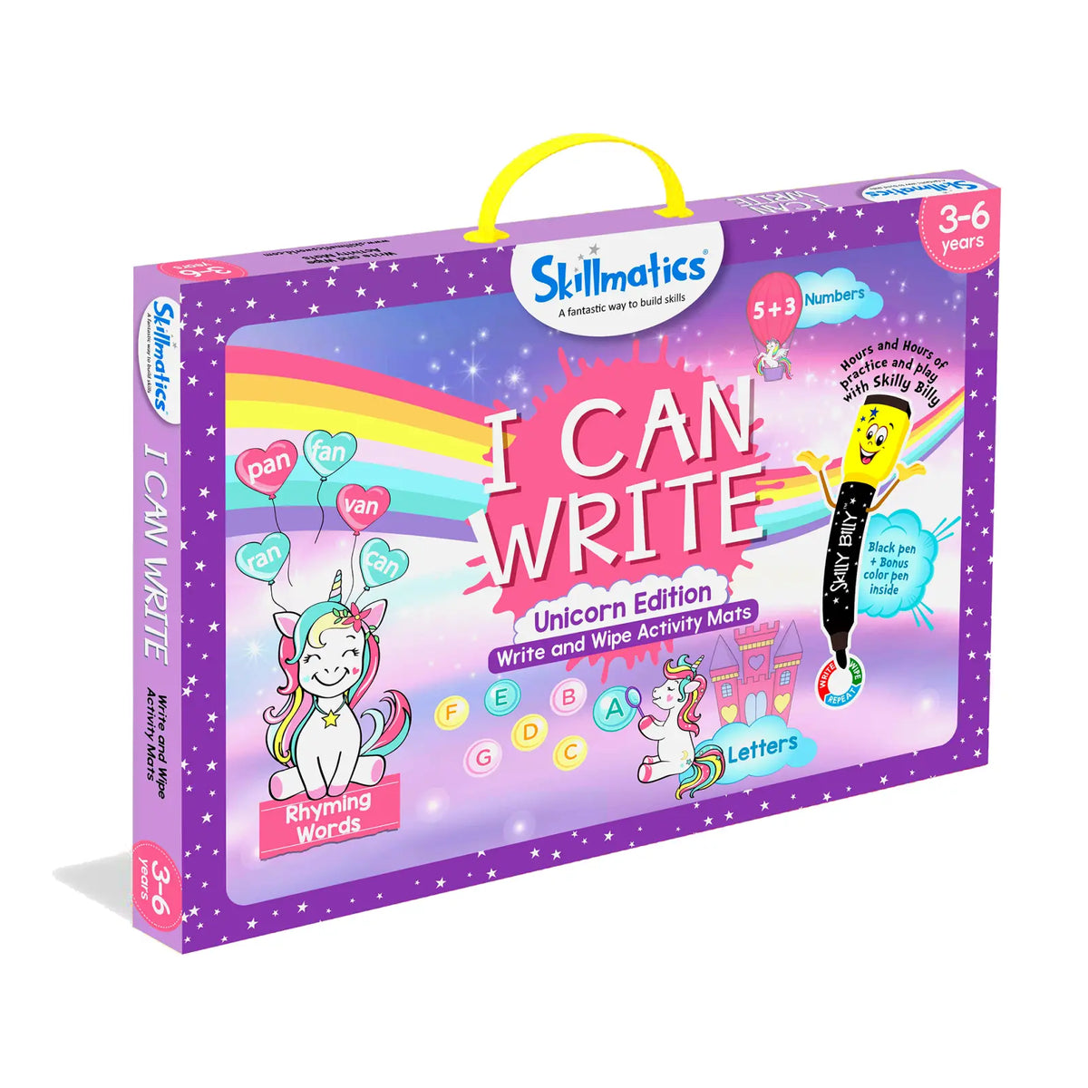 Skillmatics I Can Write Unicorn Edition | Reusable Activity Mats (ages 3-6)