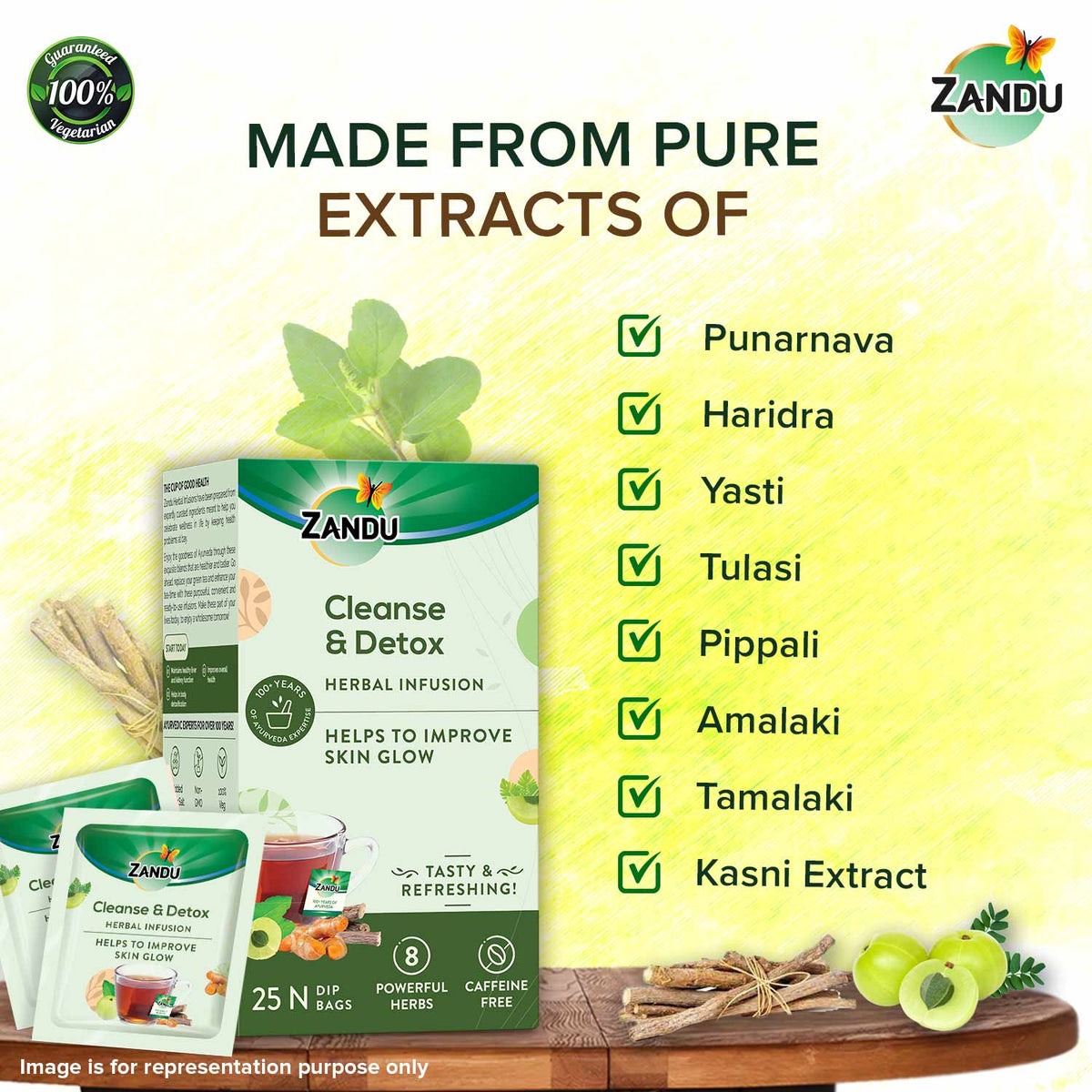 Zandu-O Zandu Cleanse & Detox Tea - Natural Body Detox 25 Teabags x 2U