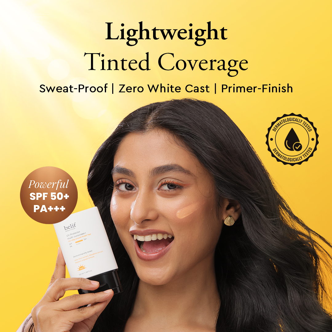 belif India UV Protector Tinted Sunscreen SPF 50+ PA++++ 50ml