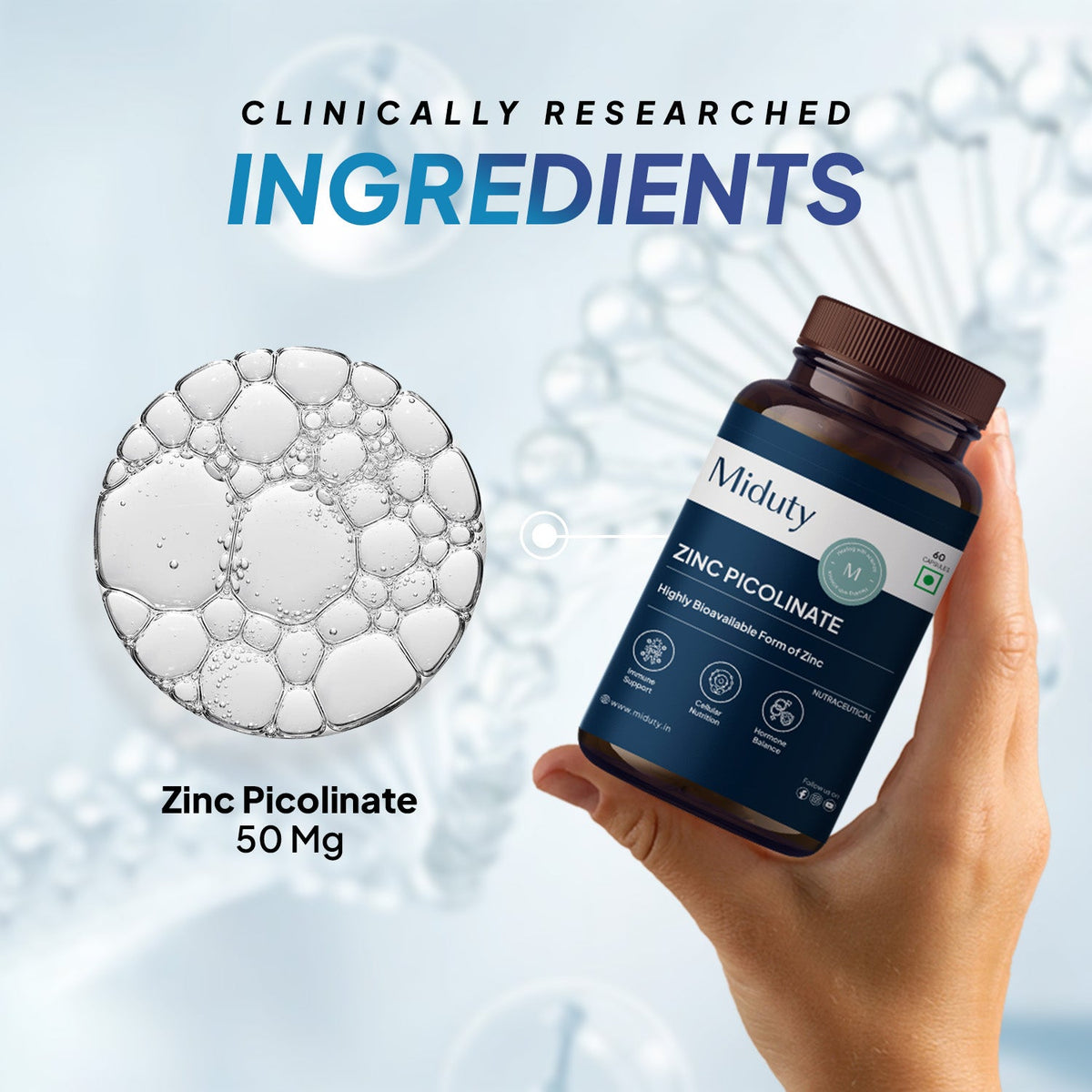 Miduty Zinc Picolinate | 50 Mg