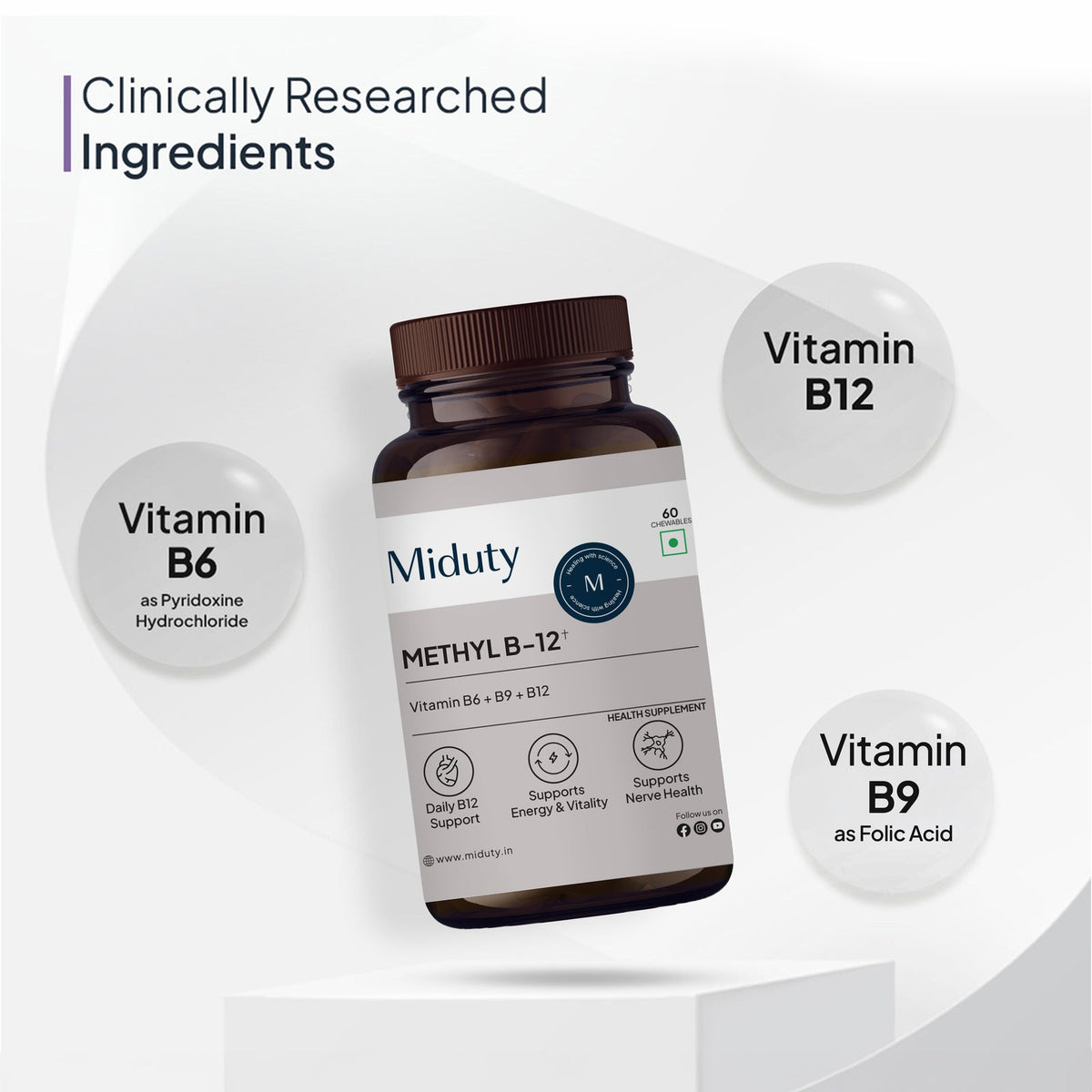 Miduty Anti-Hair Fall Supplement Bundle | For Healthier, Thicker, & Stronger Hair
