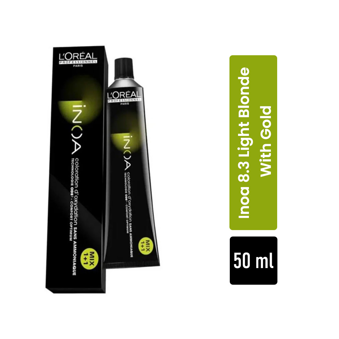 Loreal Professionnel Inoa 8.3 Light Blonde With Gold 50ml