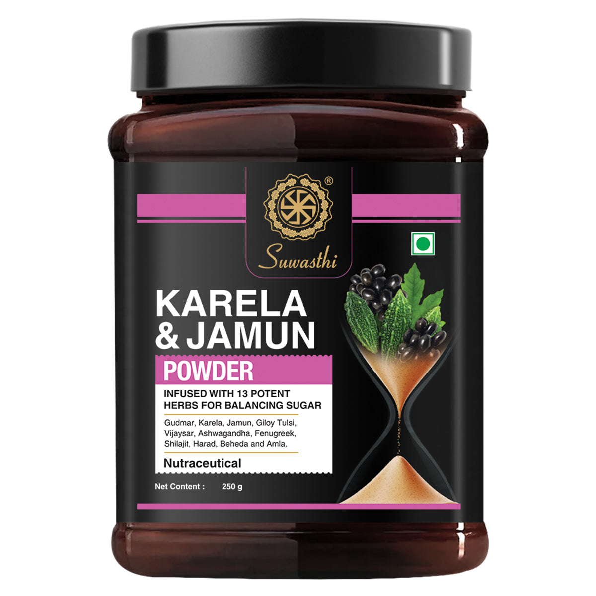 Suwasthi Karela Jamun Powder - Natural Blood Sugar Support