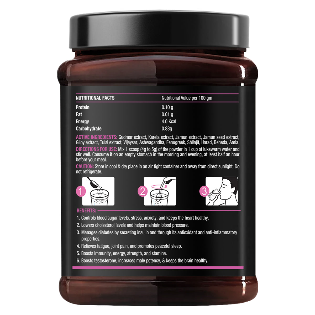 Suwasthi Karela Jamun Powder - Natural Blood Sugar Support