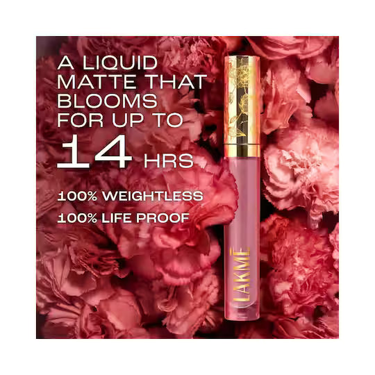 Lakme - Rouge Bloom Matte Liquid Lipstick (3.5ml)