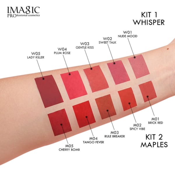 IMAGIC MATTE LIQUID LIPSTICK Kit 1: Whisper