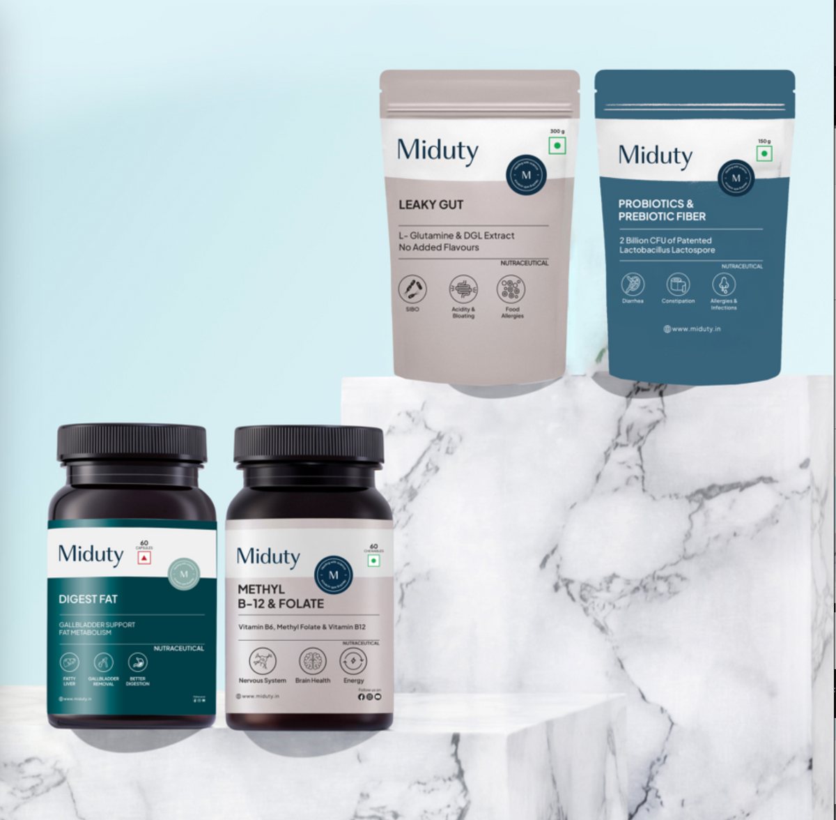 Miduty IBS/IBD/LEAKY GUT Bundle