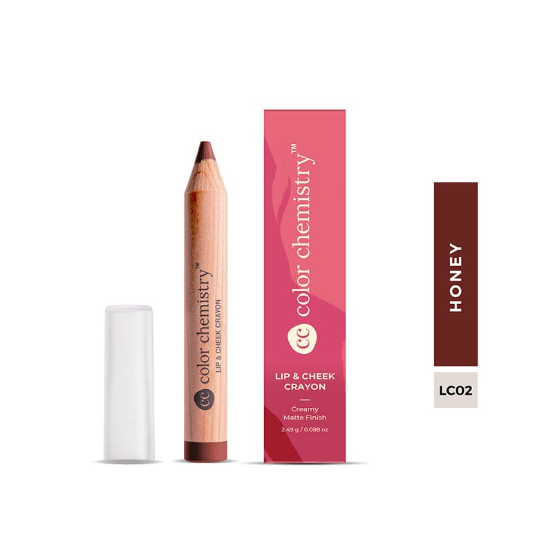 Comfortable ultra-matte vegan formula with an intense color payoff. Lip & Cheek Crayon Honey-LC02 / 2.49 g