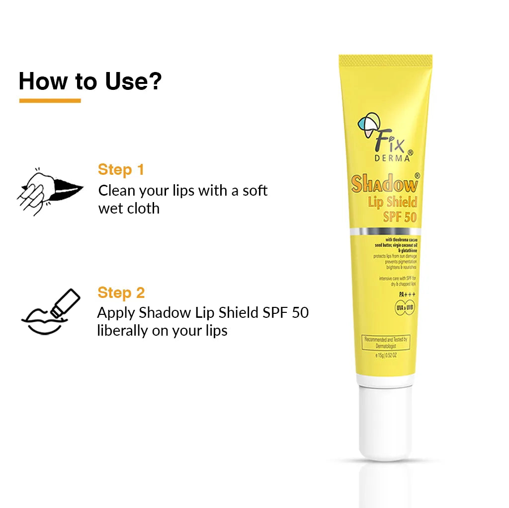 Fix Derma - Lip Balm With SPF 50 Vitamin E, Glutathione And Virgin Coconut Oil (15g)