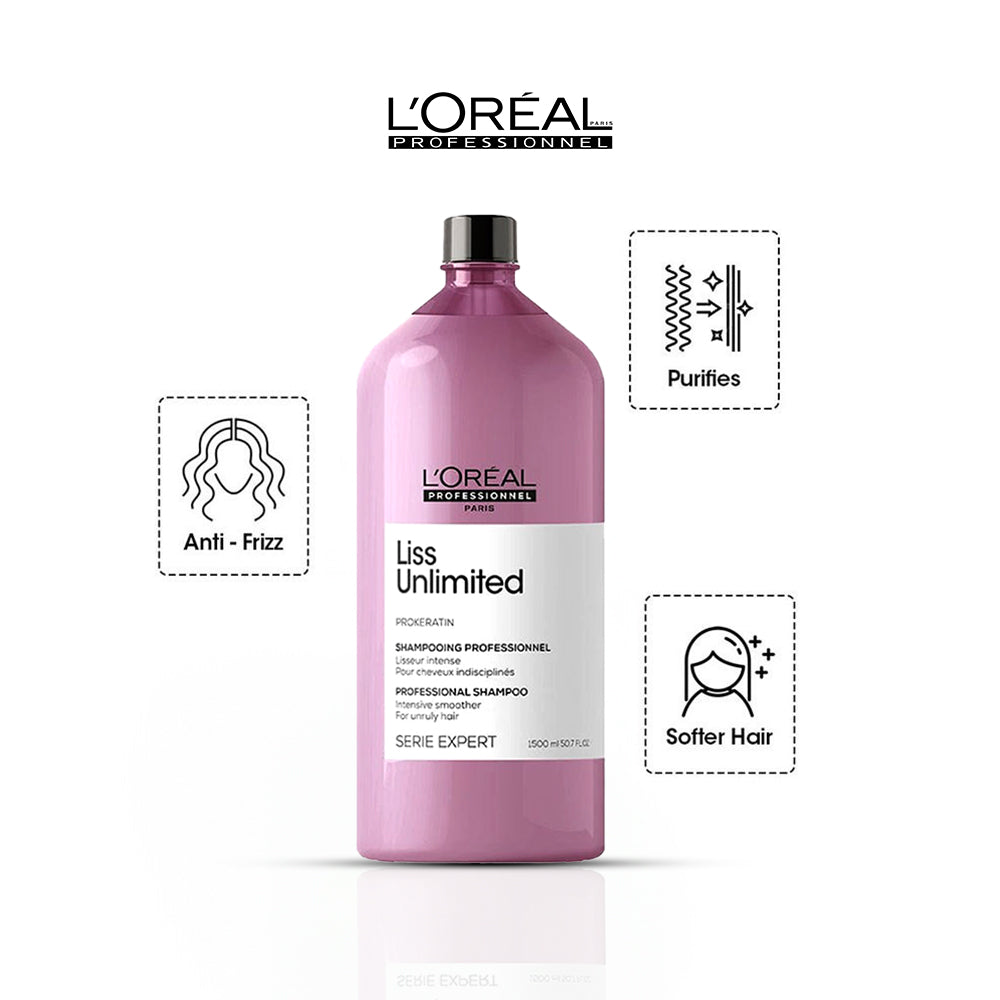 Loreal Professionnel Loreal Paris Paris Professionnel Liss Unlimited Shampoo 1.5Ltr
