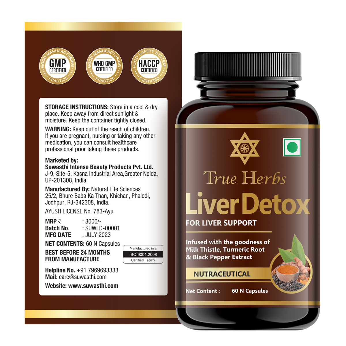 True Herbs Liver Detox by Suwasthi
