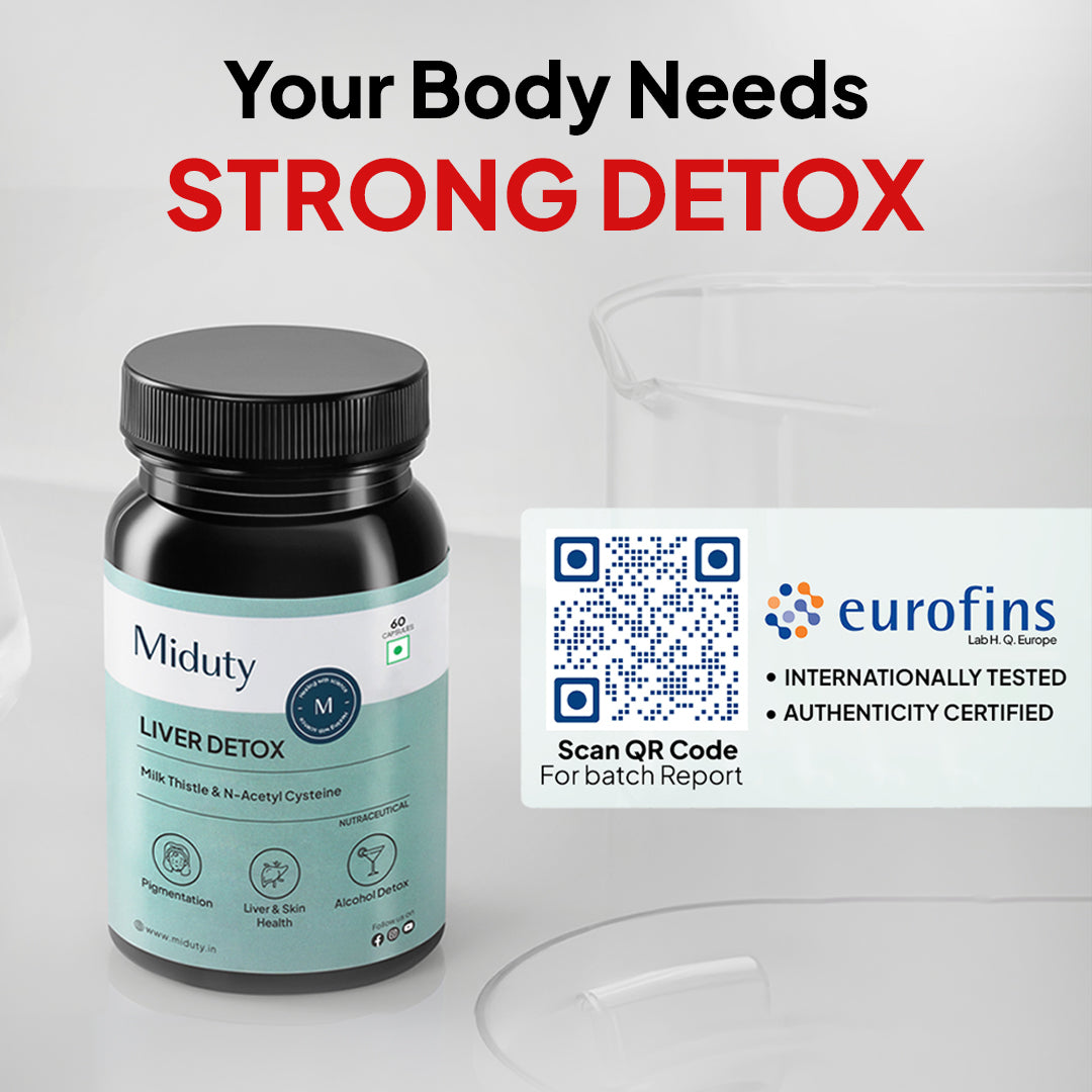 Miduty Liver Detox - Milk Thistle and N-Acetyl Cysteine