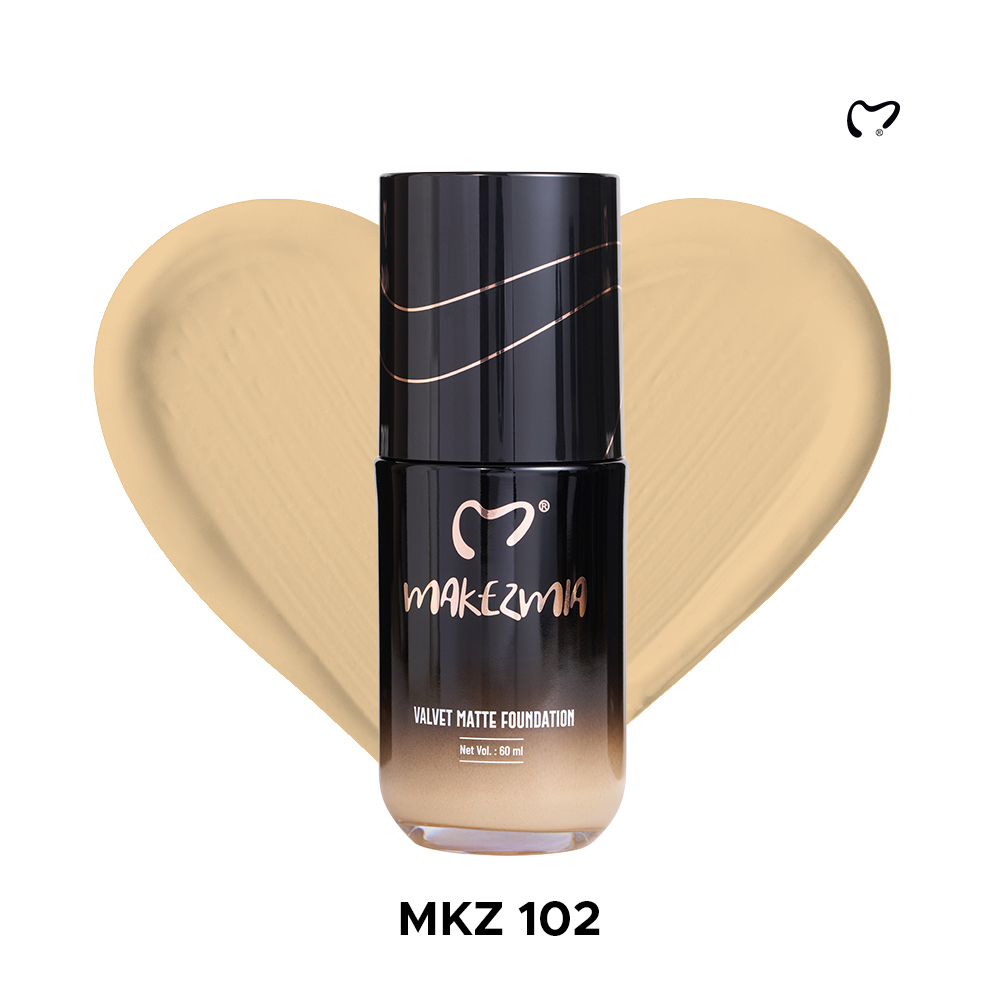 Makezmia Velvet Matte Foundation 60ml MKZ 102
