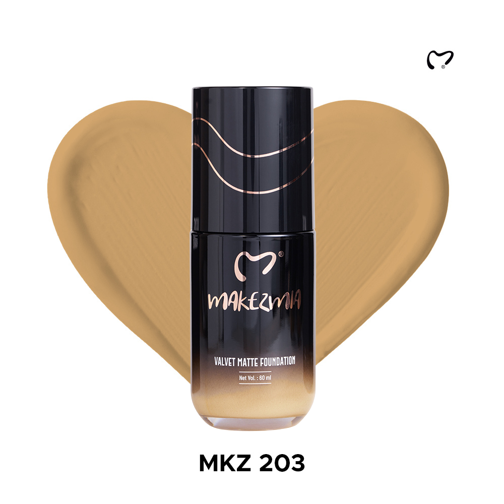 Makezmia Velvet Matte Foundation 60ml MKZ 203