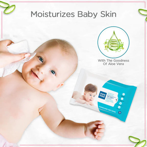 MeeMee - Soft Gentle Baby Wet Wipes Cleansing Wipes (Without Cap)