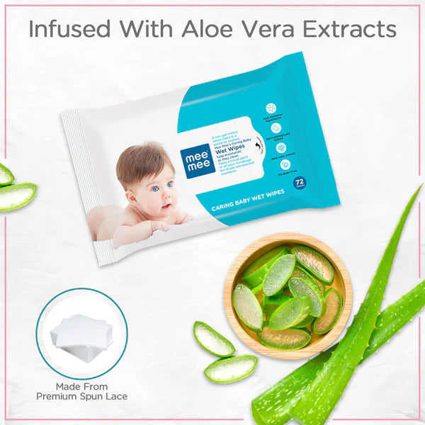 MeeMee - Soft Gentle Baby Wet Wipes Cleansing Wipes (Without Cap)