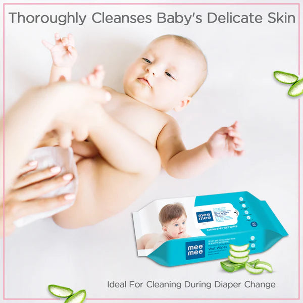 MeeMee - Soft Gentle Baby Wet Wipes Cleansing Wipes (Without Cap)