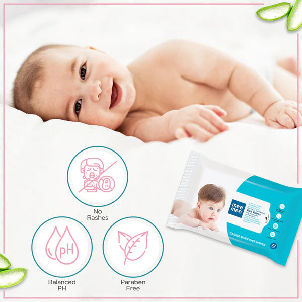 MeeMee - Soft Gentle Baby Wet Wipes Cleansing Wipes (Without Cap)