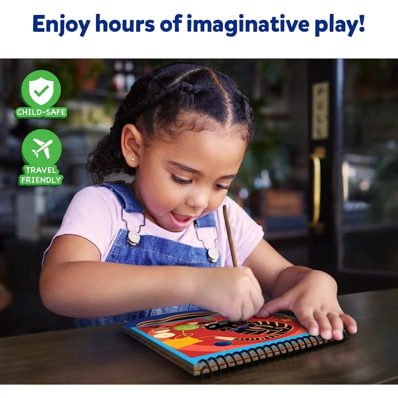 Skillmatics Travel Friendly Magical Scratch Art Book: Mega Combo (ages 3-8)