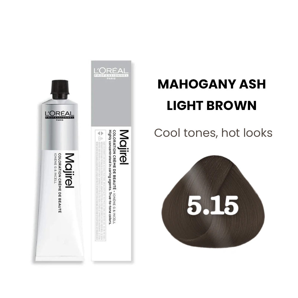 Loreal Professionnel Loreal Majirel 5.15 Light Brown With Mahogany Ash 50Ml