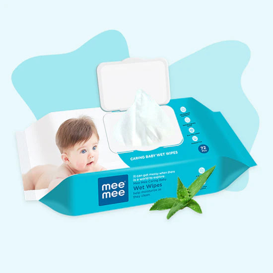 MeeMee - Soft Gentle Baby Wet Wipes (72 Pcs) With Cap