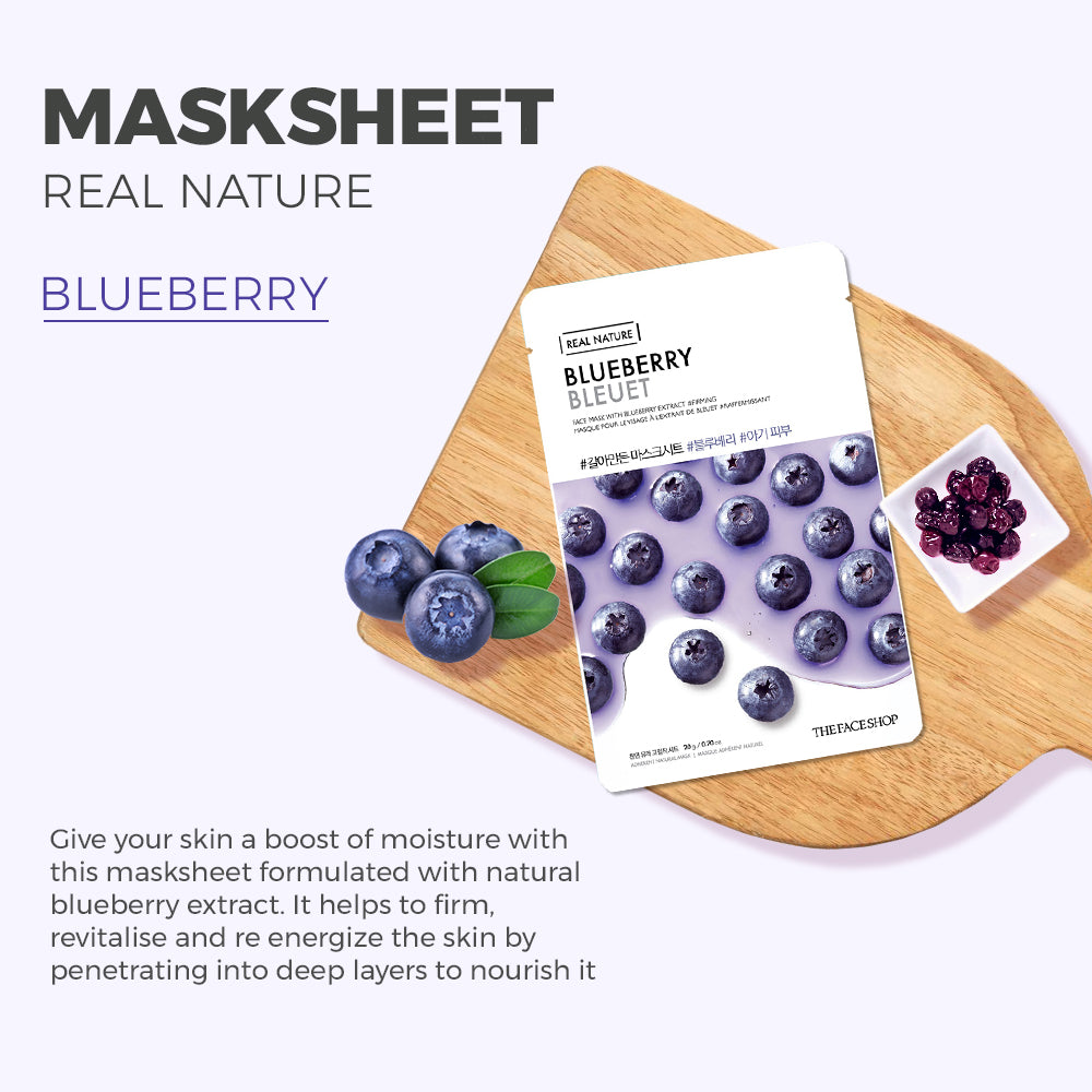 The Face Shop Real Nature Daily Glow Mask Sheet Combo - Pack of 10
