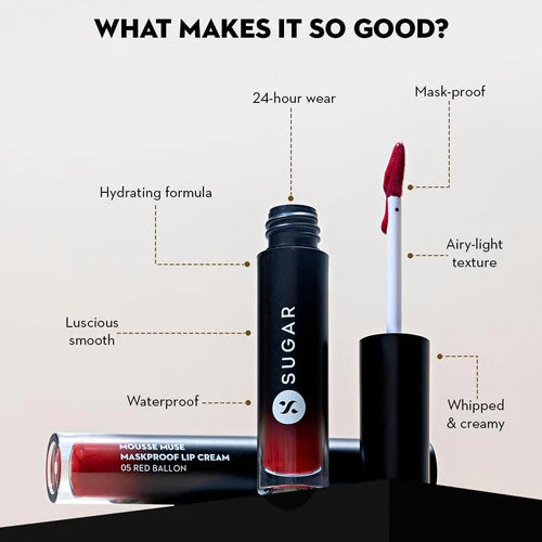 Sugar - Mousse Muse Maskproof Lip Cream (5mL)