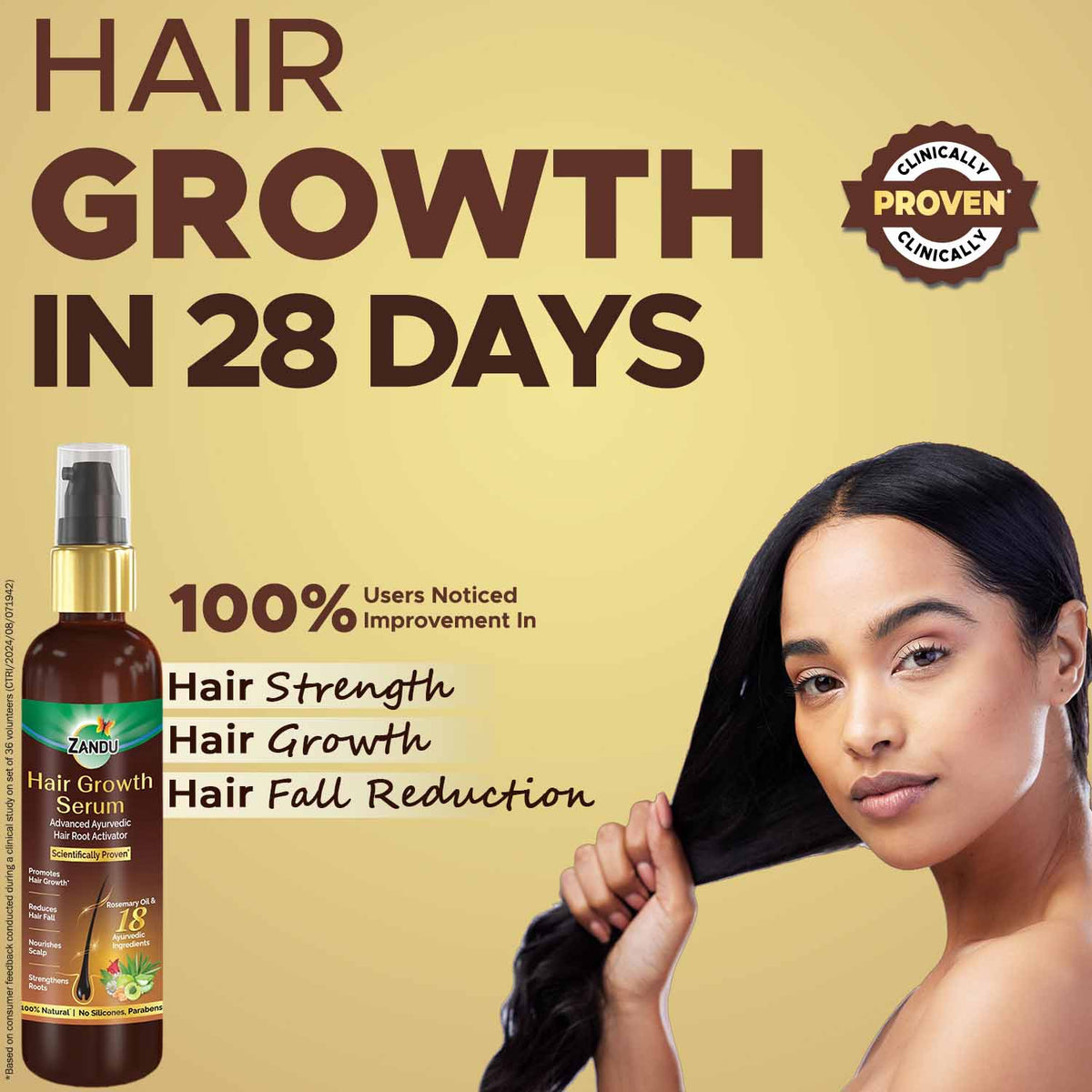 Zandu-O Hair Growth Serum with Rosemary Oil 200 ml