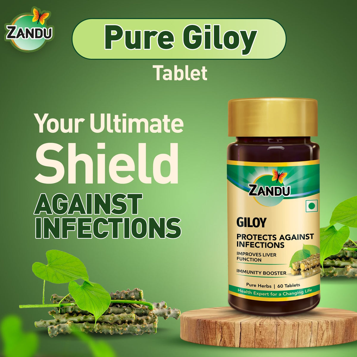 Zandu-O Zandu Giloy Tablets 60 Tabs X 1U