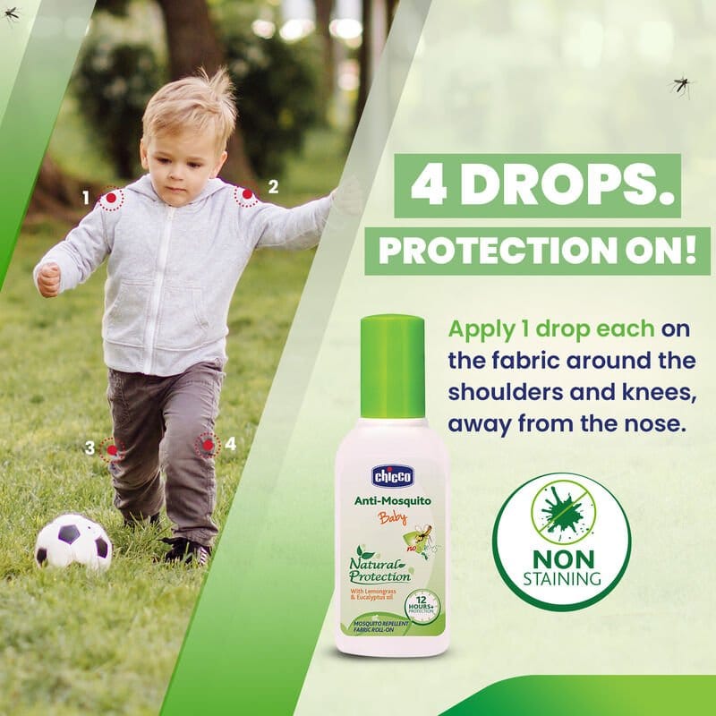 Chicco - Anti-Mosquito Fabric Roll-On (8mL)