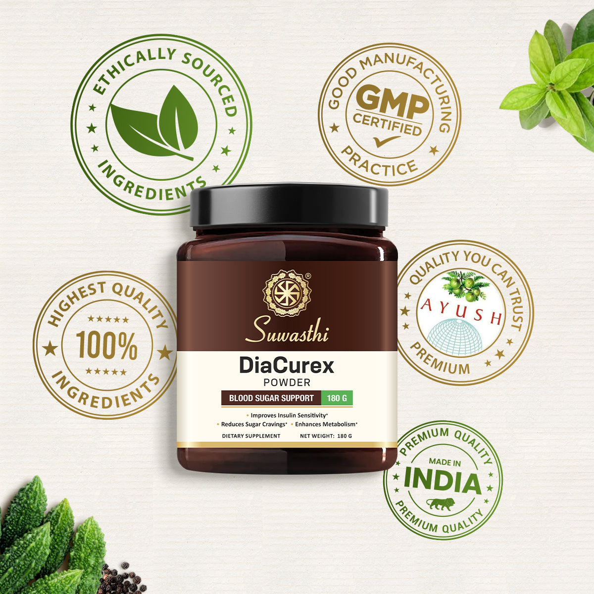 Suwasthi DiaCurex Powder - Natural Blood Sugar Support