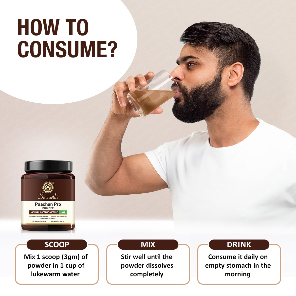 Suwasthi Paachan Pro - Natural Gas & Indigestion Support