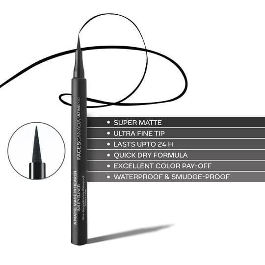 Faces canada - Ultime Pro A Matte Made in Heaven ink liner Black waterproof eyeliner 1.2ml
