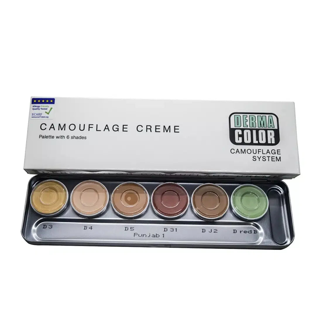 Kryolan Professional Makeup Kryolan Dermacolor Camouflage 6 Shade Palette Delhi 1